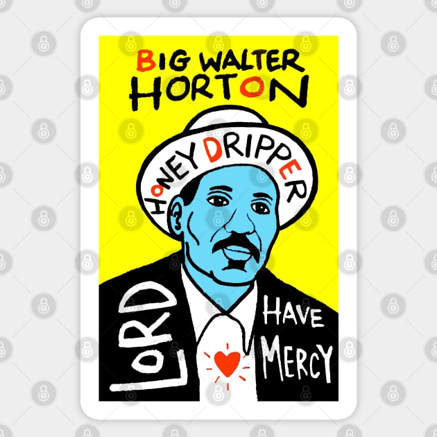 Big Walter Horton Sticker by krusefolkart